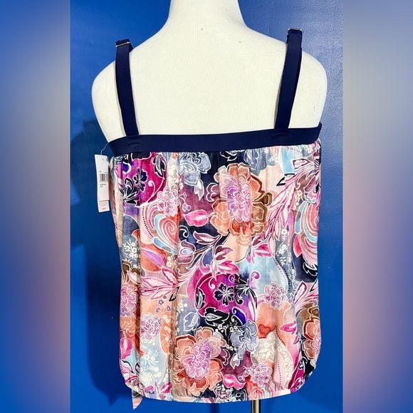 #NWT Maxine of Hollywood Multicolor Floral Bikini Top - Picture 3 of 10